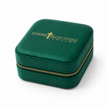 Trousse de voyage pour bijoux avec sélections de versets bibliques