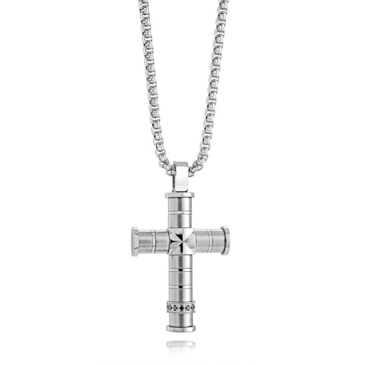 Men’s Stainless Steel Cross Necklace