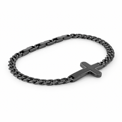 Bracelet Chaîne Maille Forçat Croisée | 7.5”+1” Acier Inoxydable Doré, Argenté & Anthracite