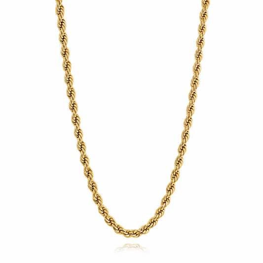 Steel Gold Rope Chain 3mm