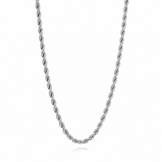 Steel Silver Rope Chain 3mm