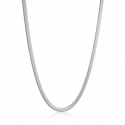 Steel Silver Herringbone Chain 3.3mm